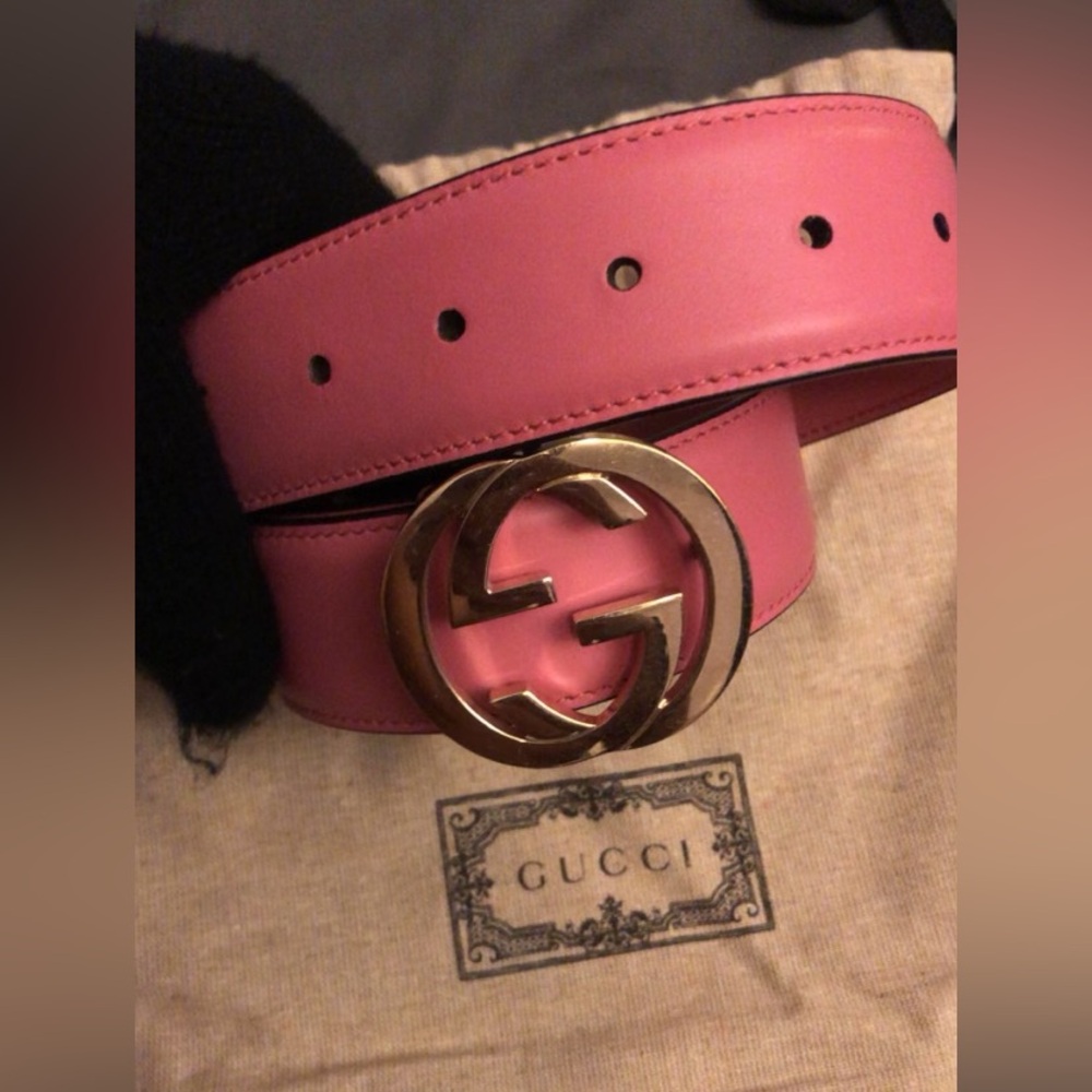 Authentic Gucci Pink Belt